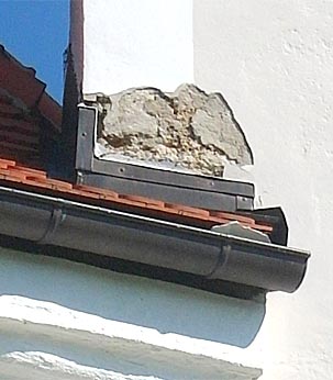 Der Mauerschaden am Turm Der Mauerschaden am Turm