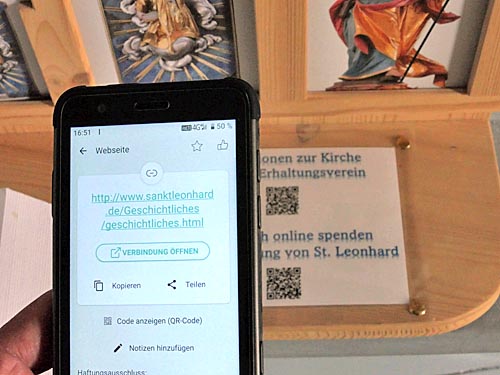 QR-Codes in St. Leonhard
